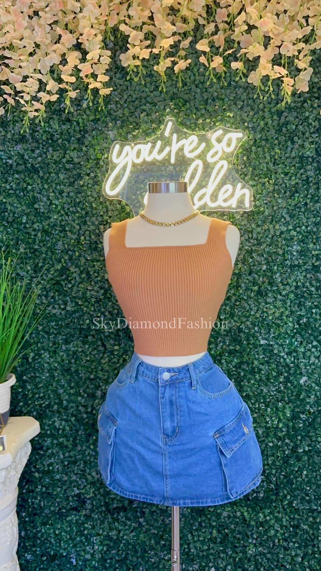 Light brown top