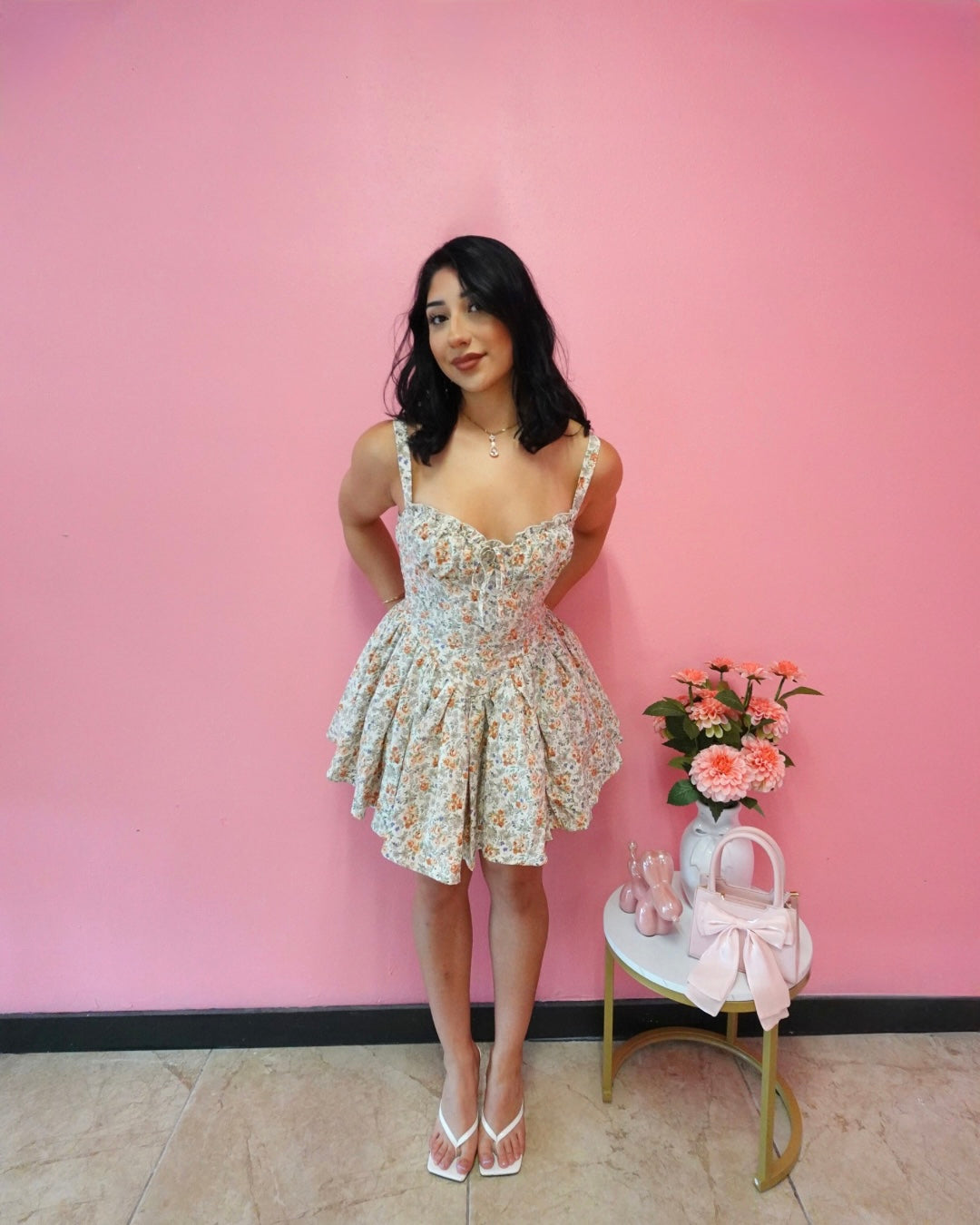 Floral vintage dress