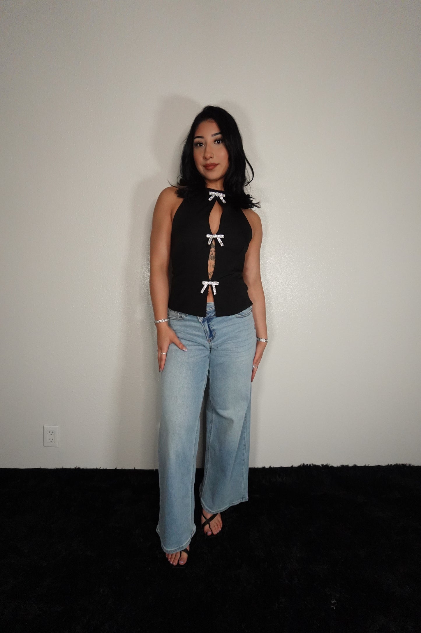 Ally’s cross sided jeans