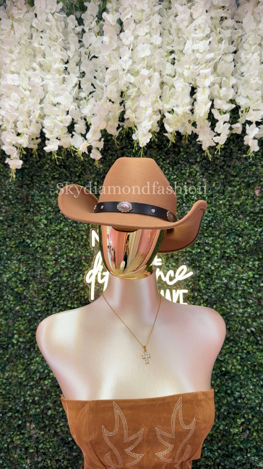 Camel brown hat