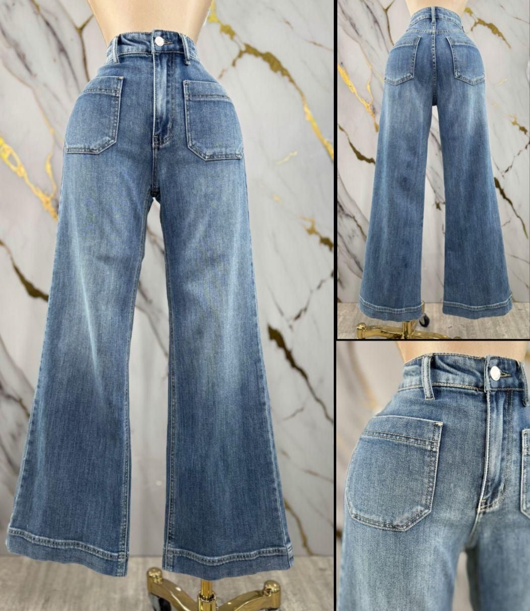 Light denim jeans