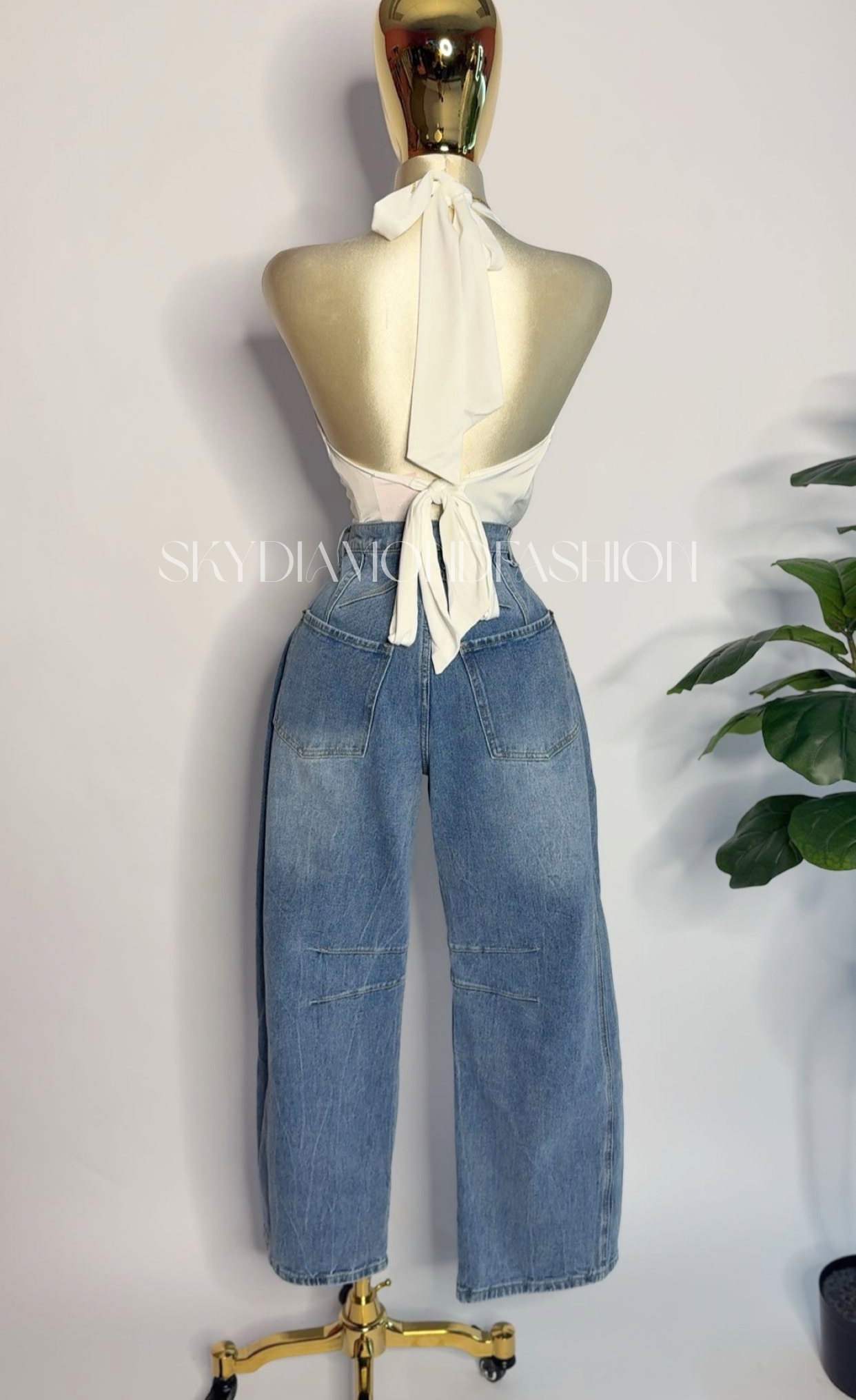 Sky barrel denim