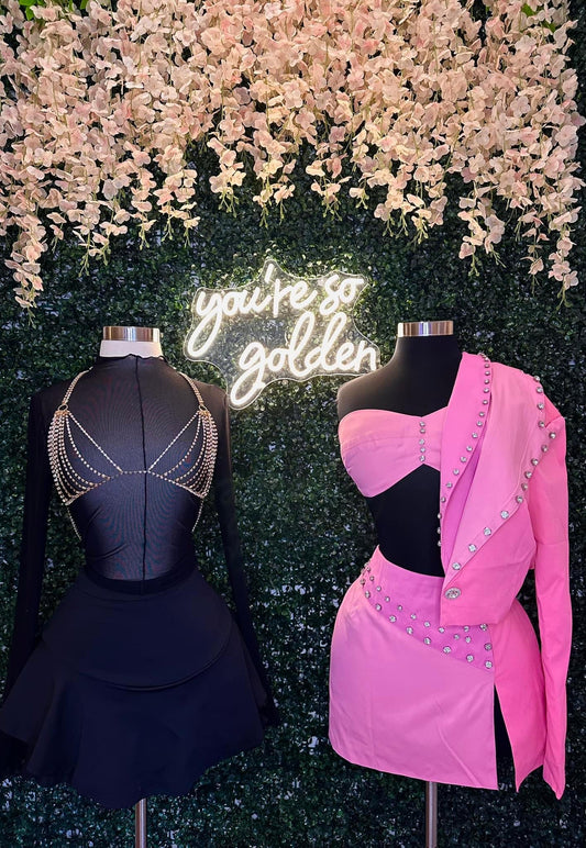 Gold bra top