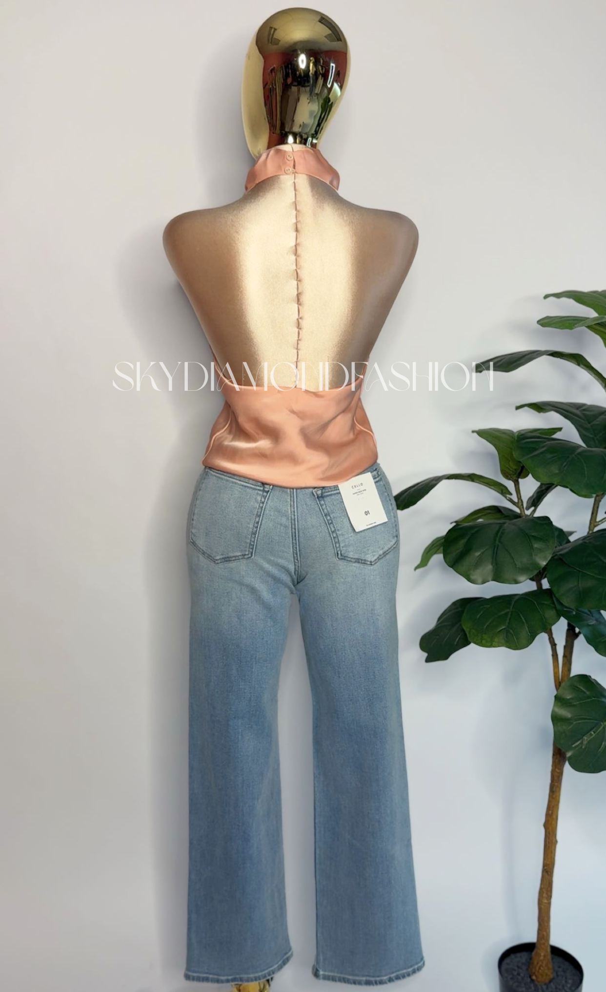 Straight let high rise Jean