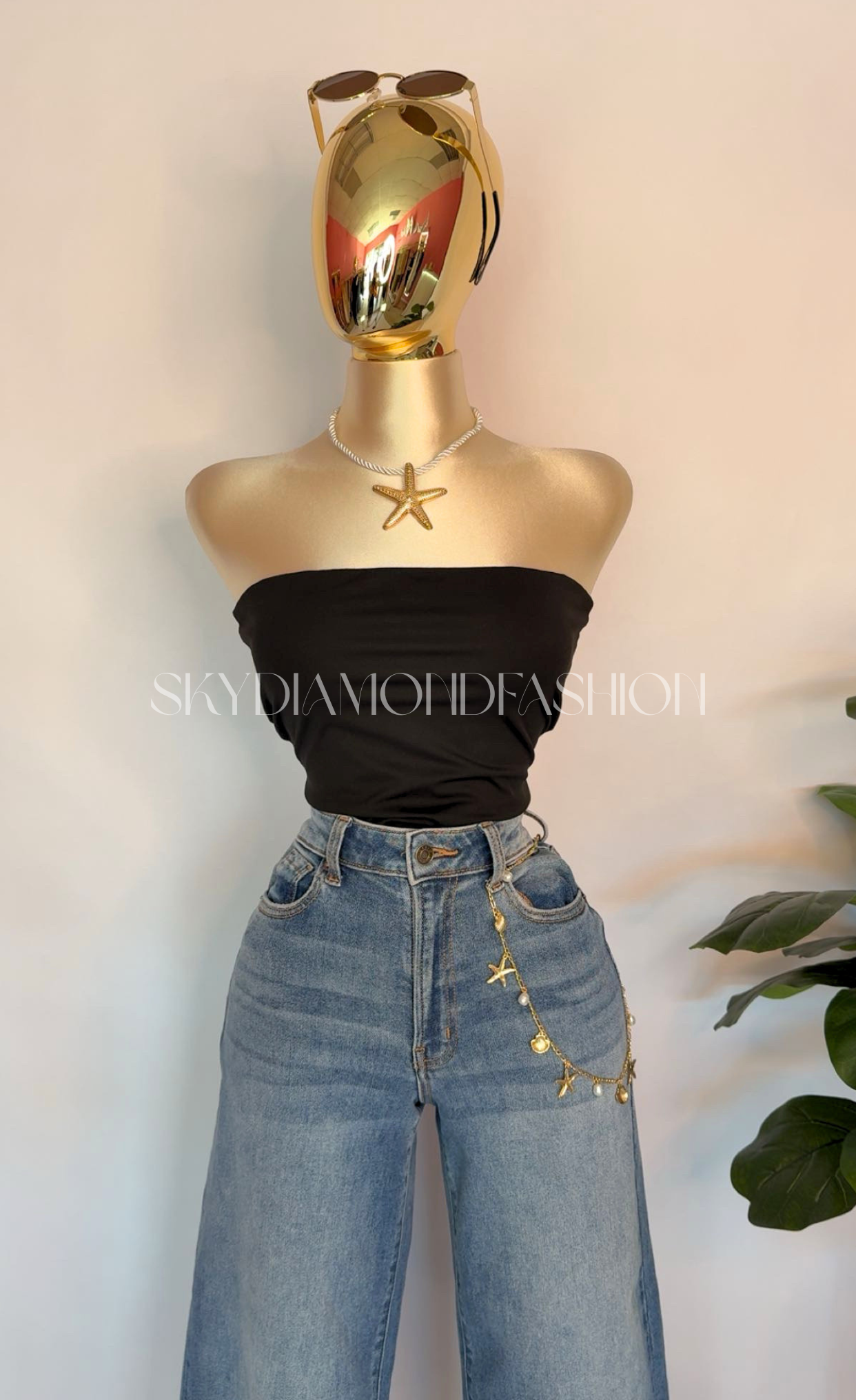 Everyday black tube top