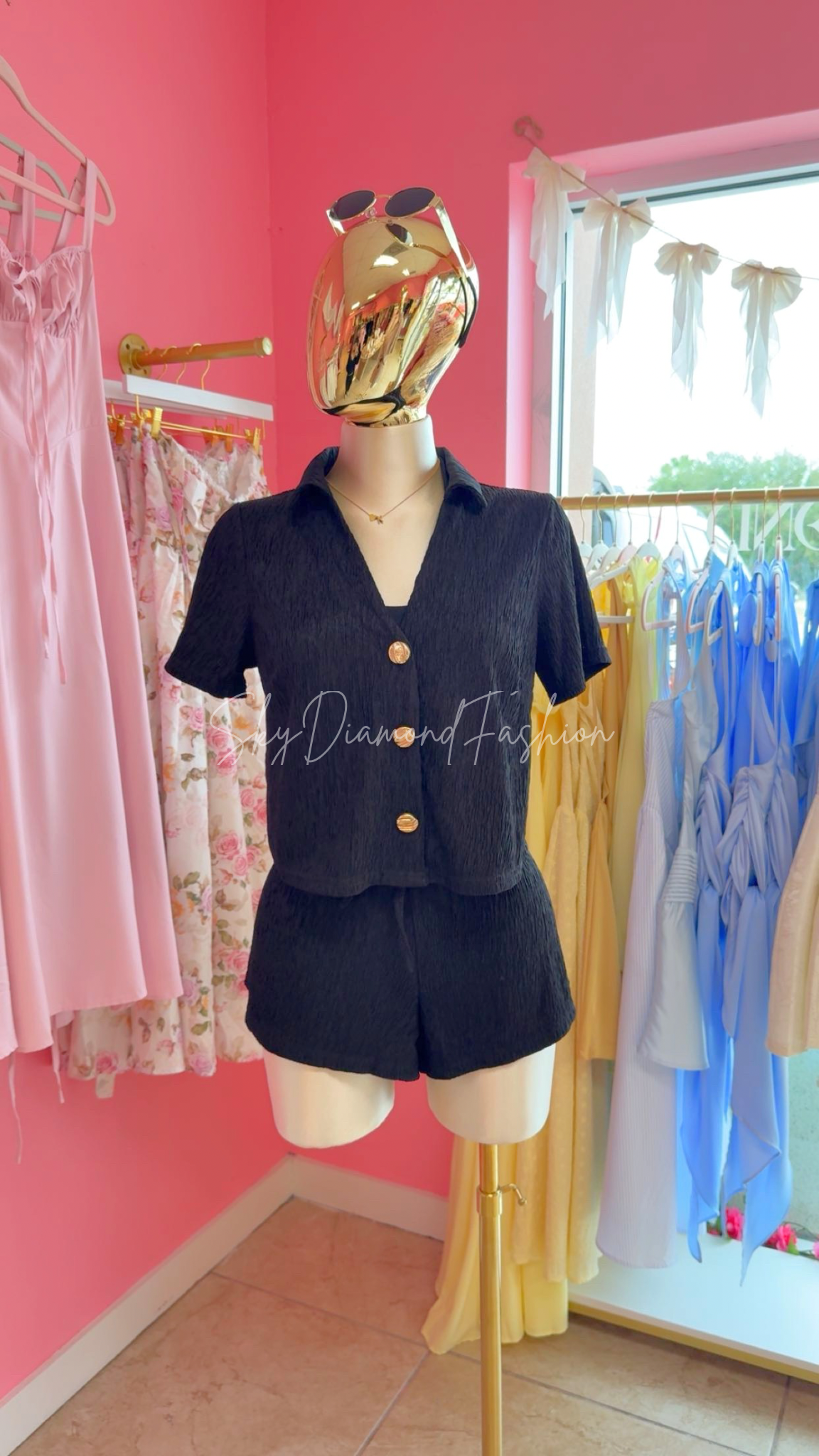 Black casual 2pc set