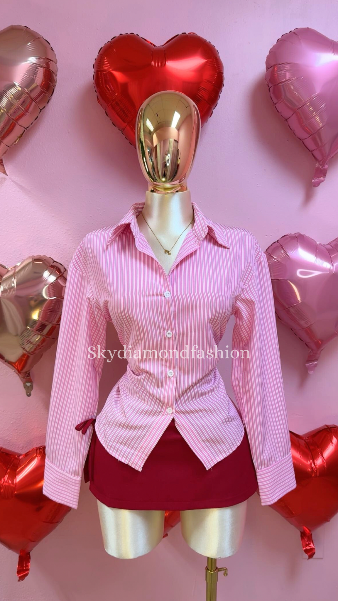 Pink long sleeve top