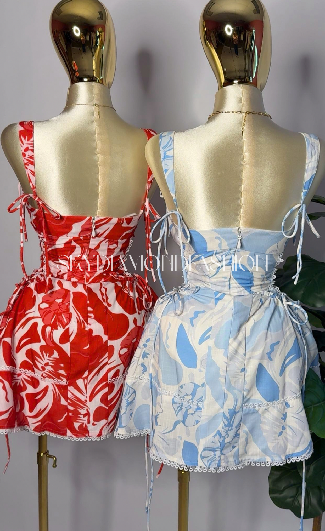 Blue lagoon tropical dress🩵