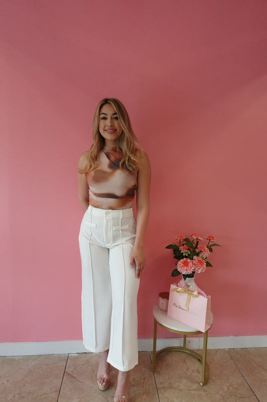 RESTOCK! Marble brown bodysuit