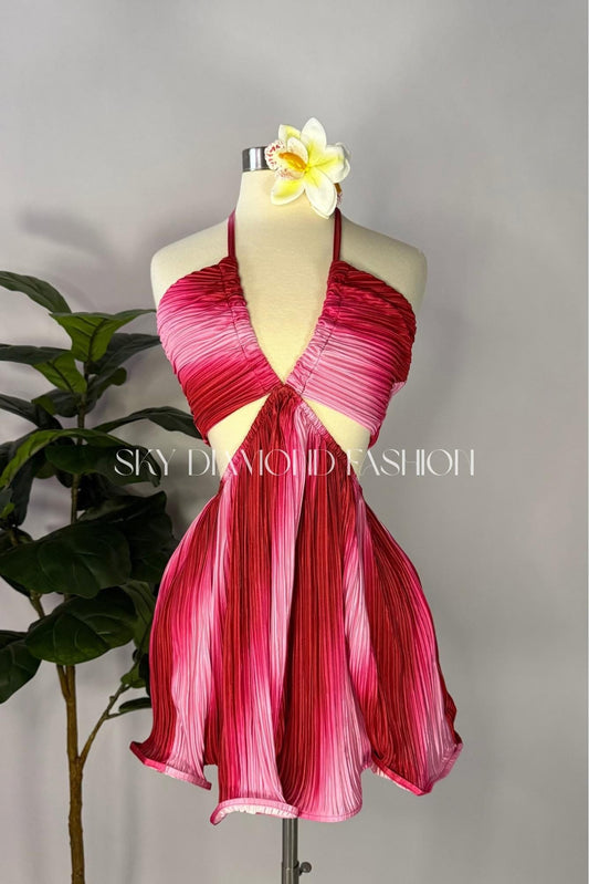 Fushia ombre dress
