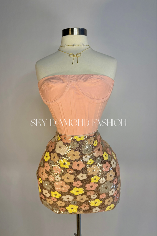 Baby pink corset