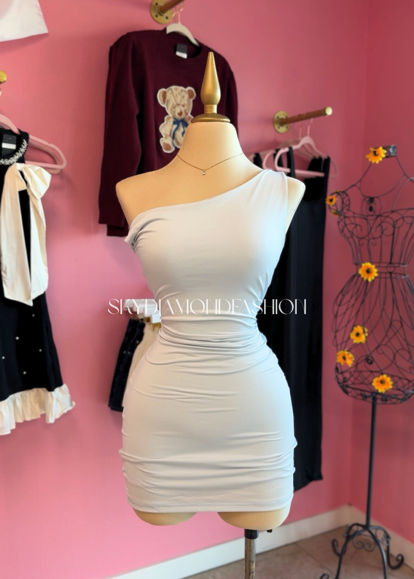 Baby blue dress