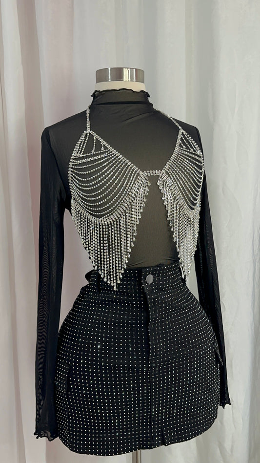 Rhinestone bralette