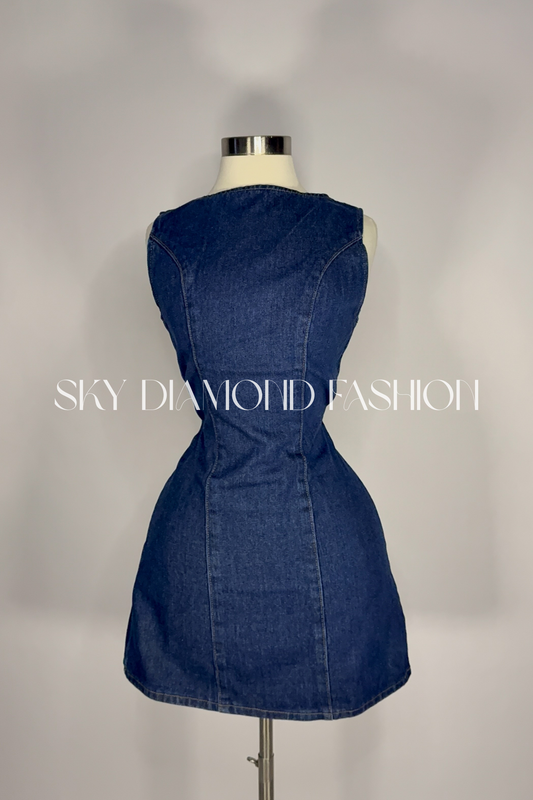 Classy denim dress