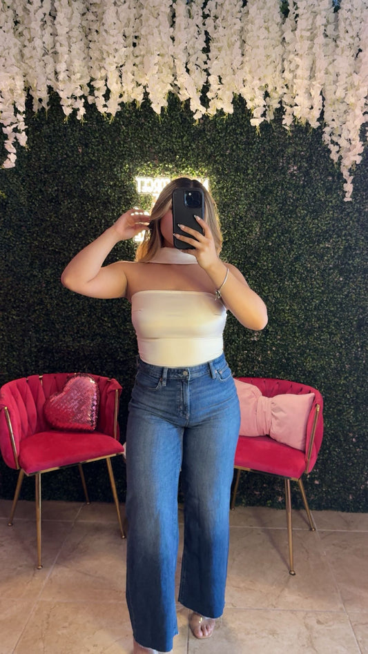 Apricot halter top