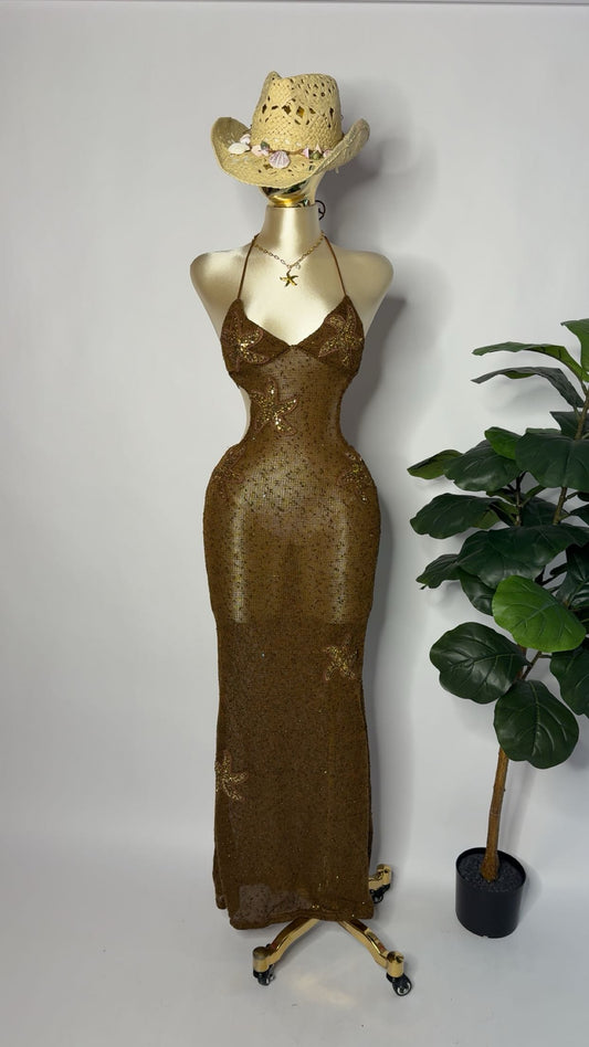 Bronze stars dress ⭐️
