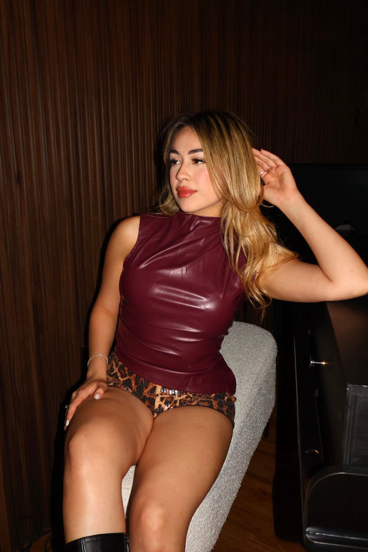 Cheetah sequin short