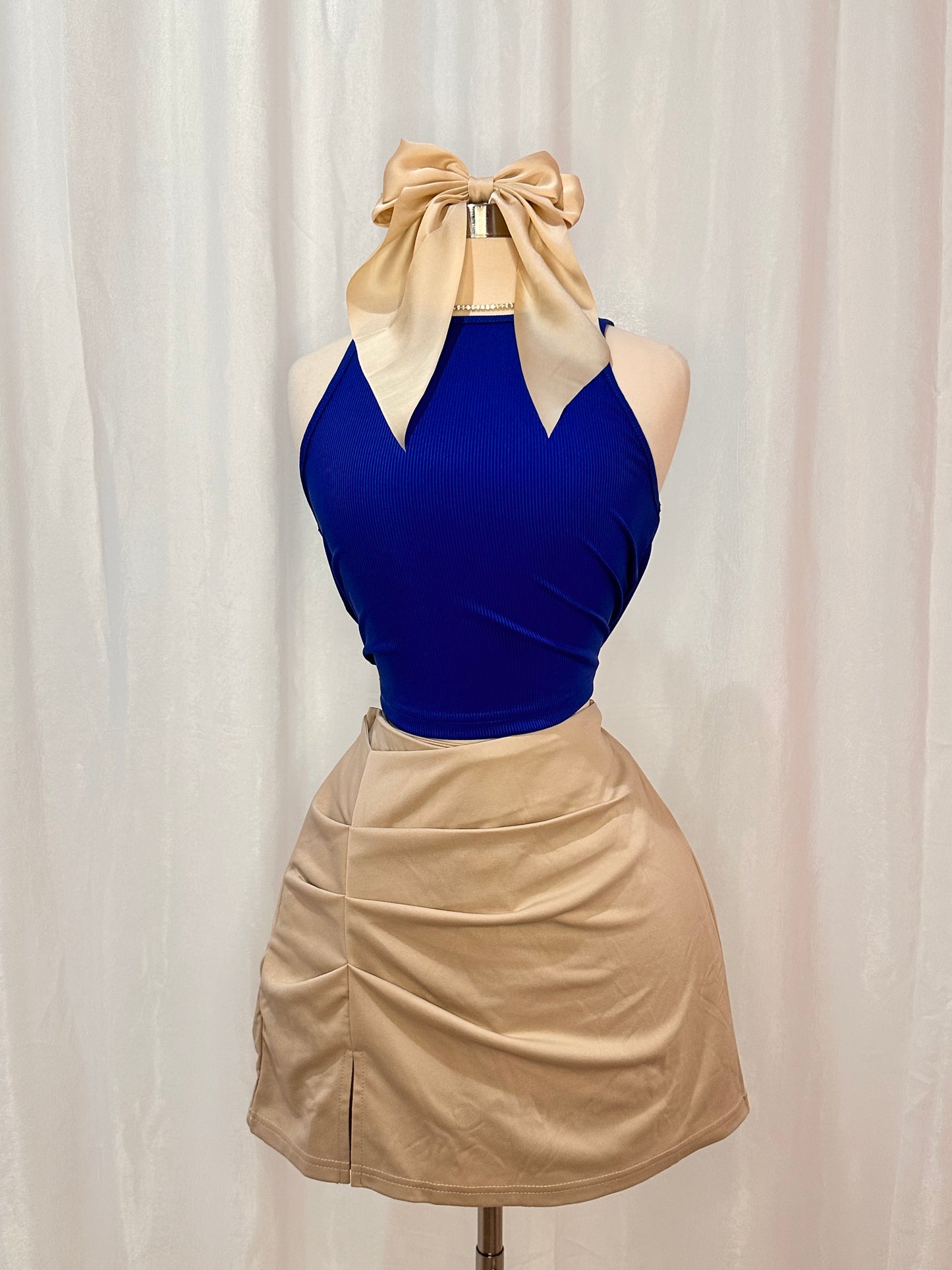 Blue casual top