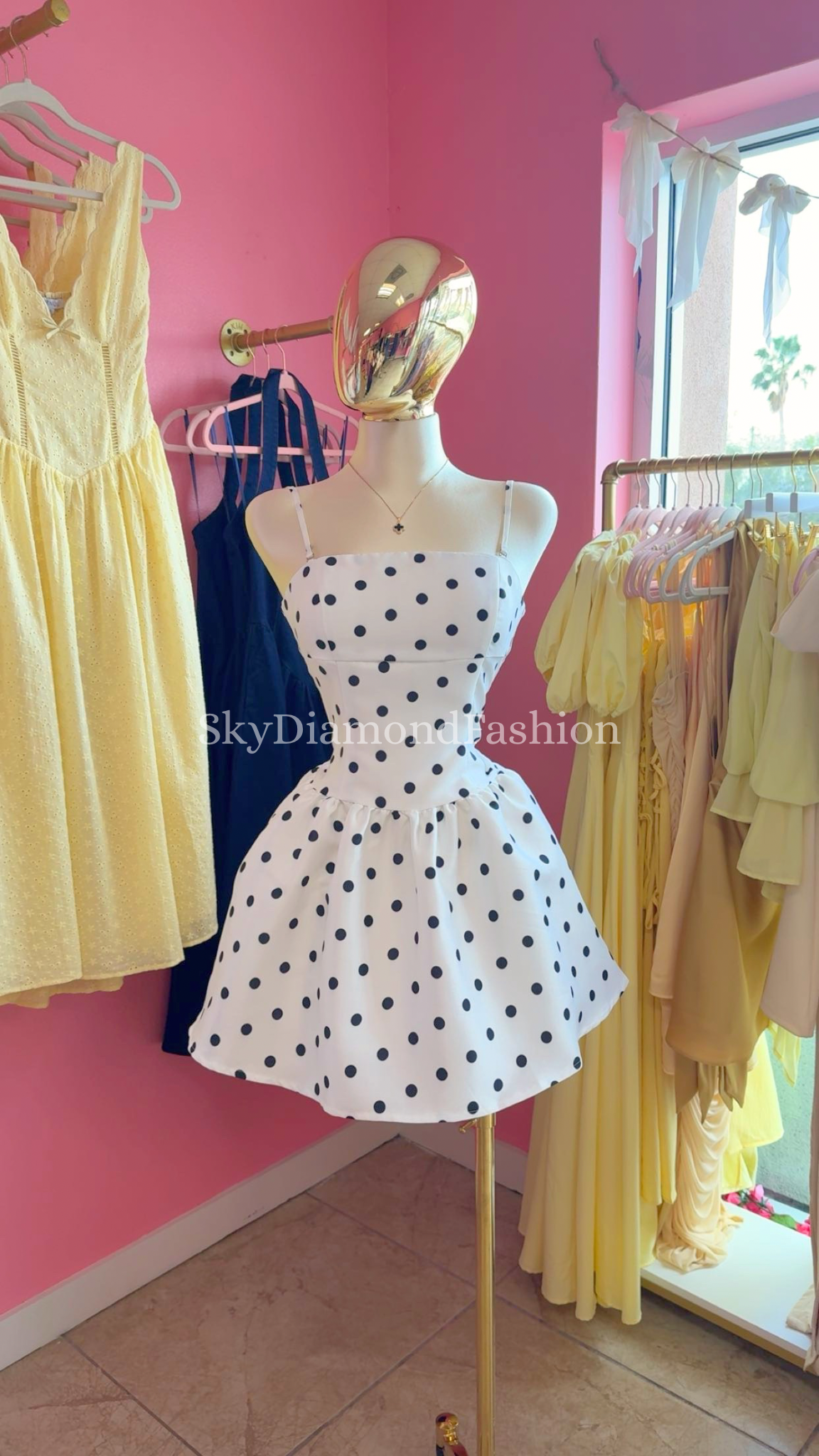 Paris polka picnic dress