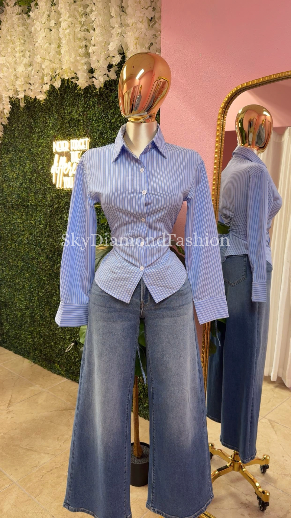 Classy busy top