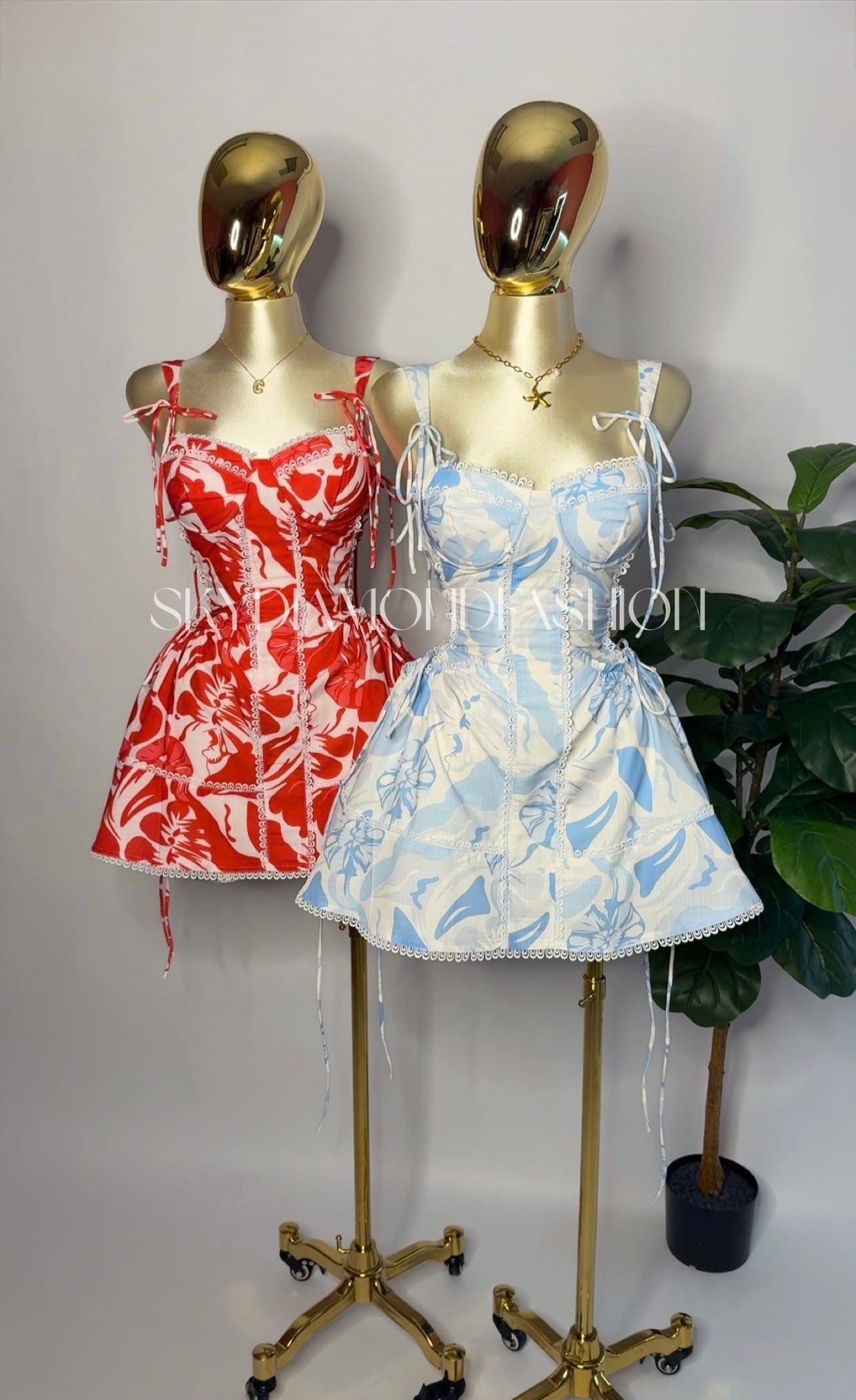 Blue lagoon tropical dress🩵
