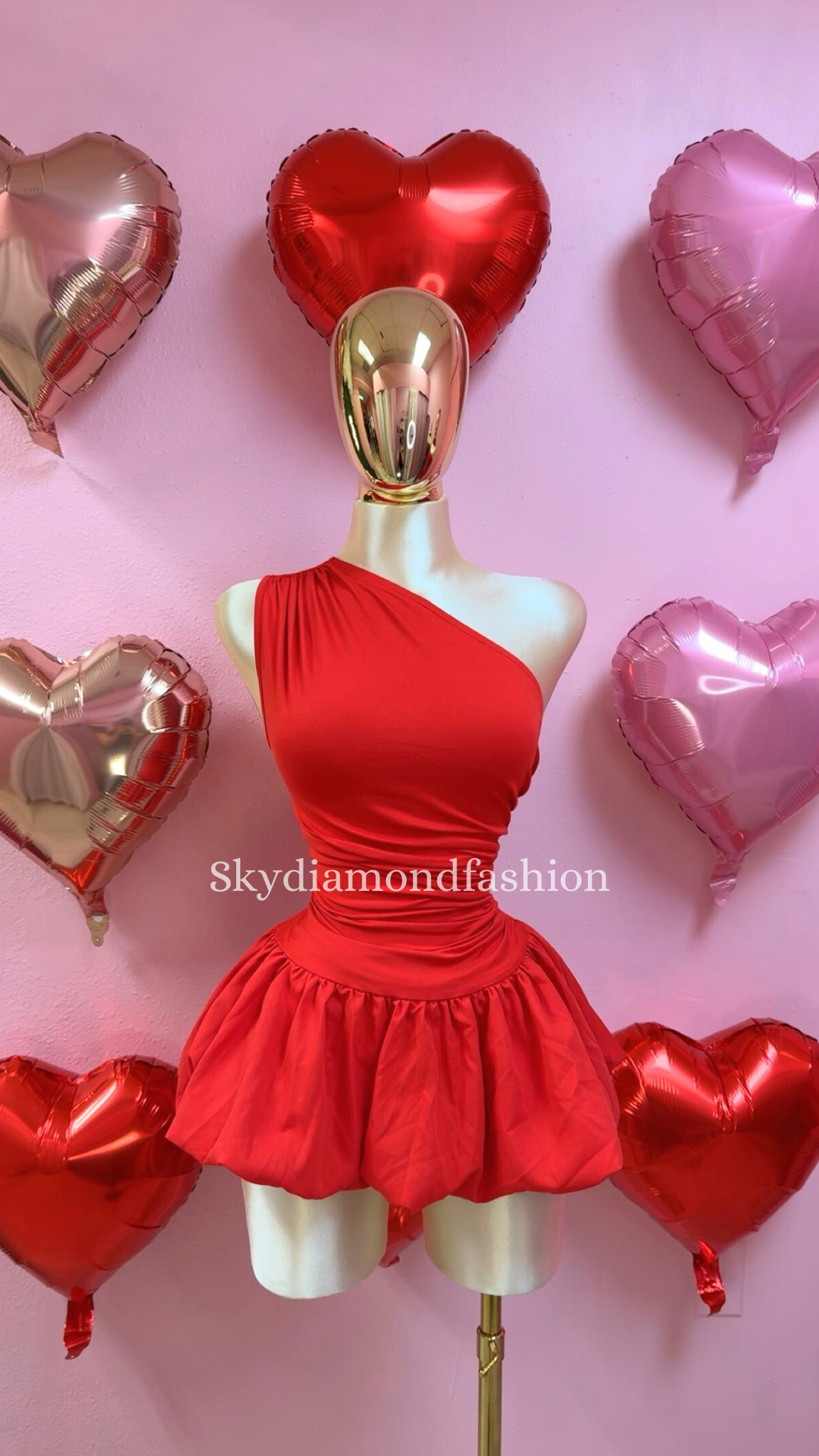 Bubble red dress