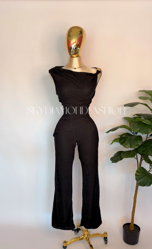 Black pant set