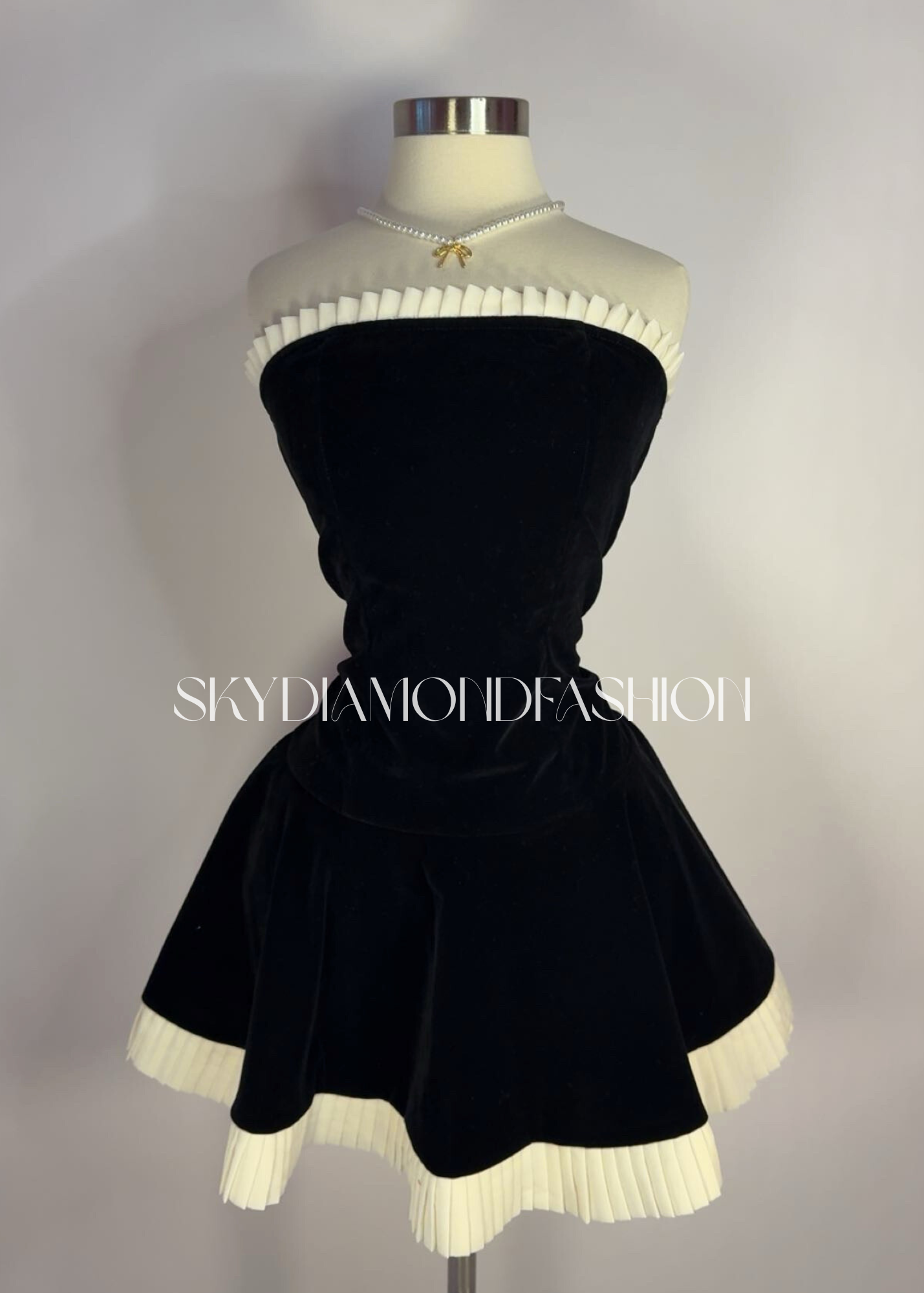 Velvet black classy dress