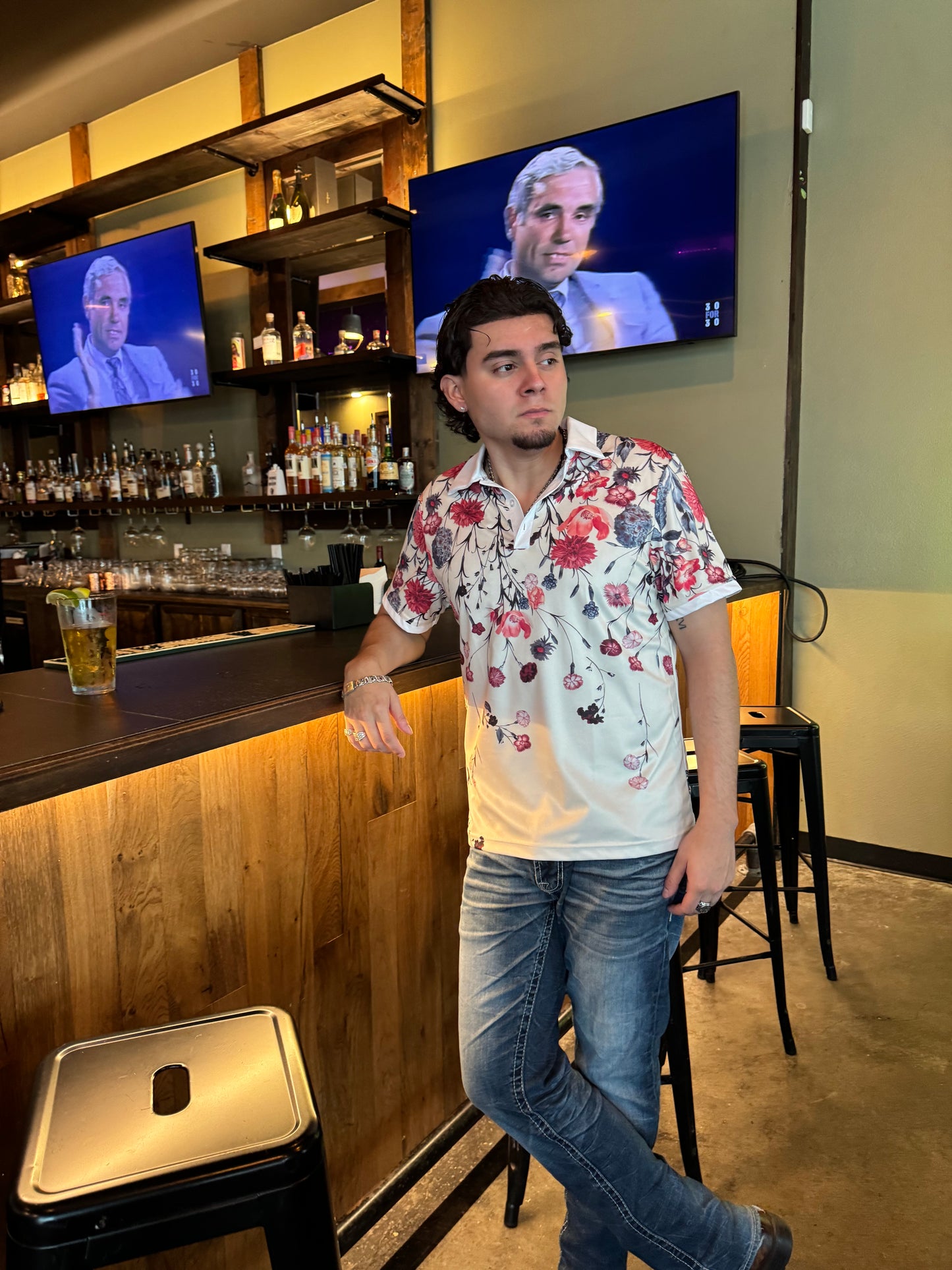 Floral Collar Shirt