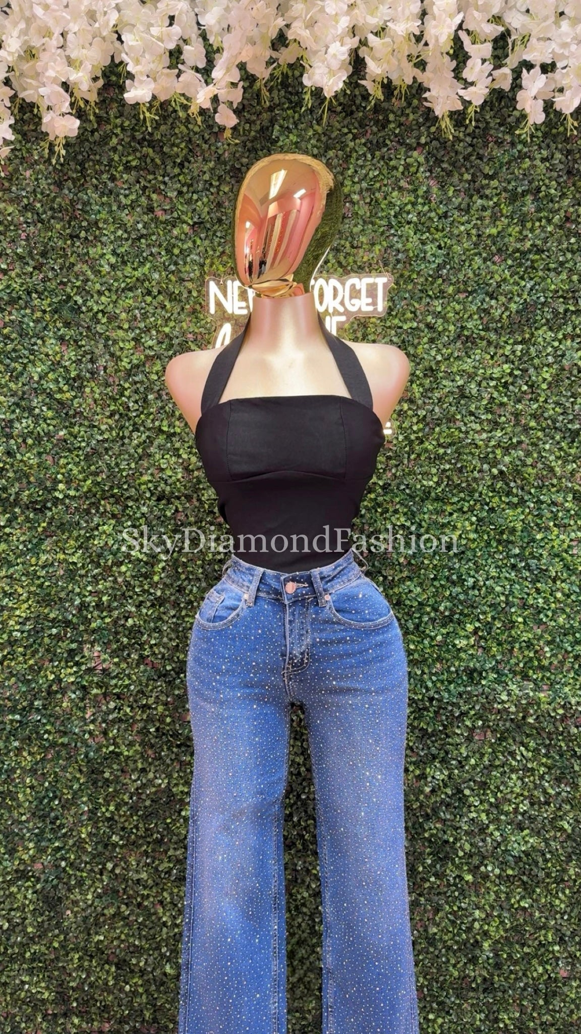 Black casual top