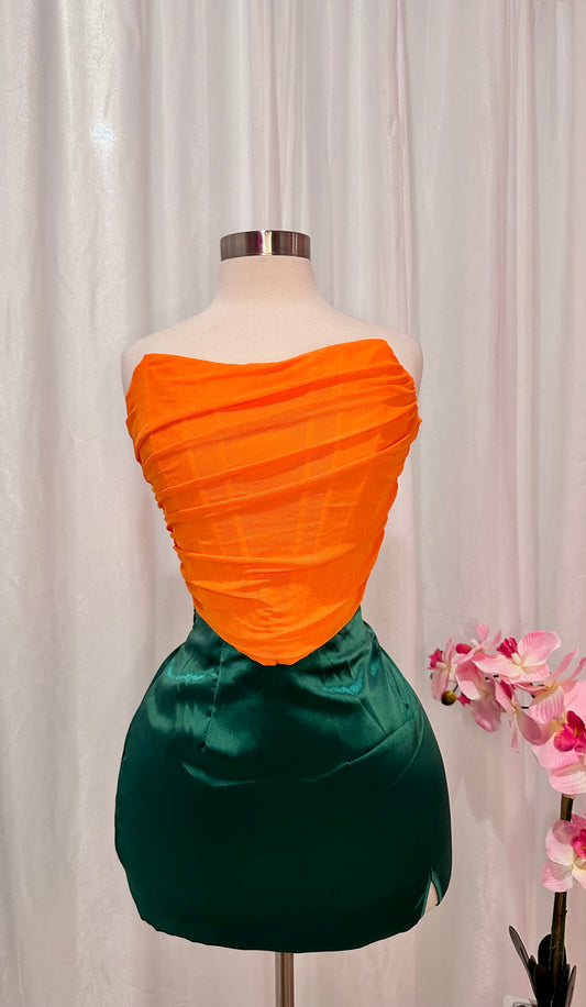 Green skirt