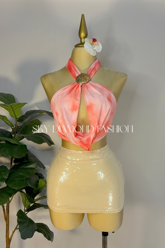 Seashell pink orange