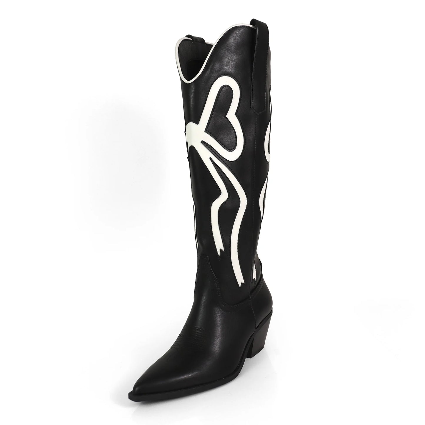 Black coquette boots