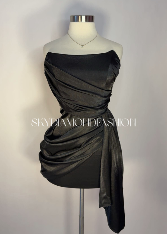 Black elegant corset dress