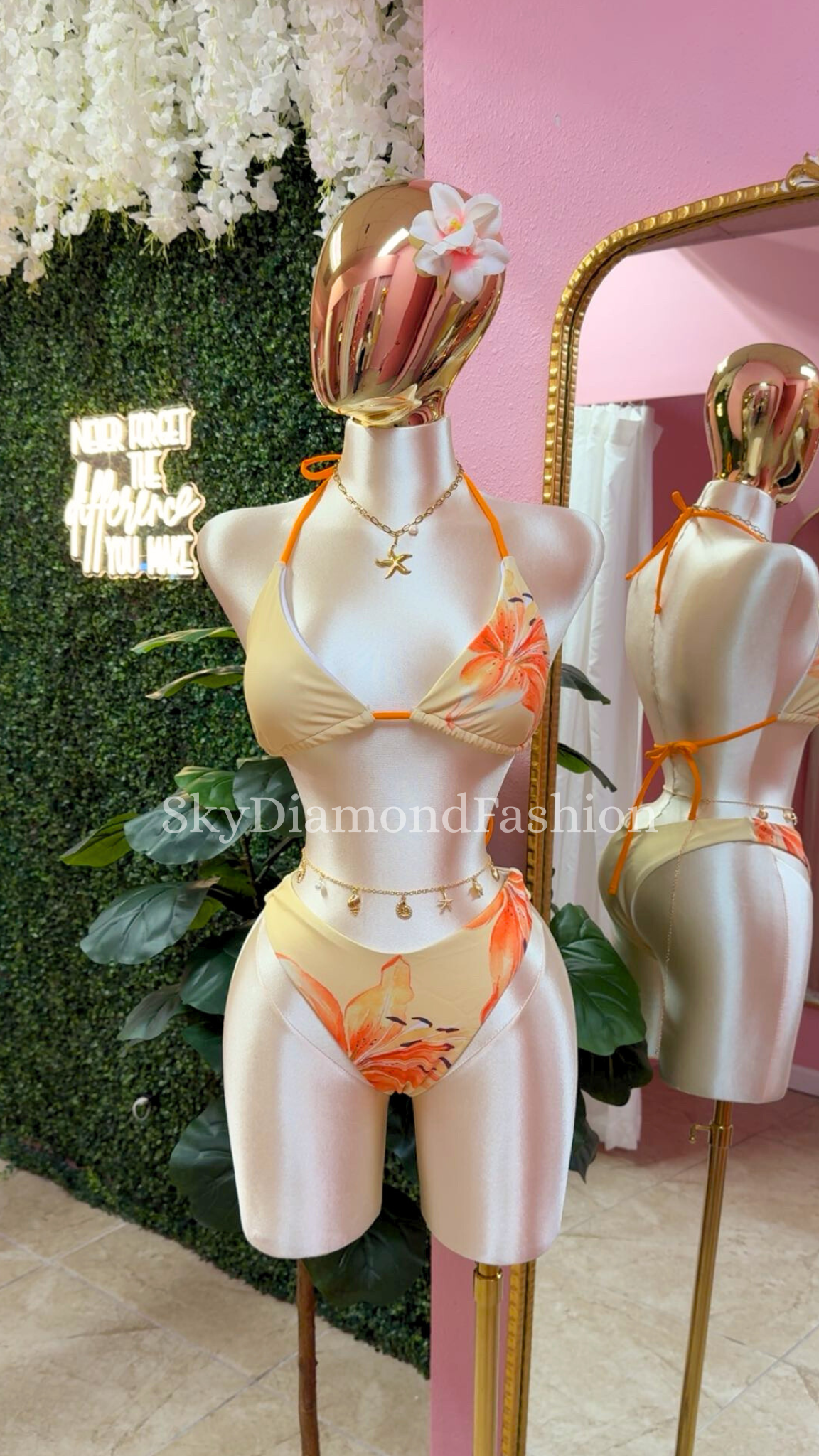 3pc Hawaiian orange