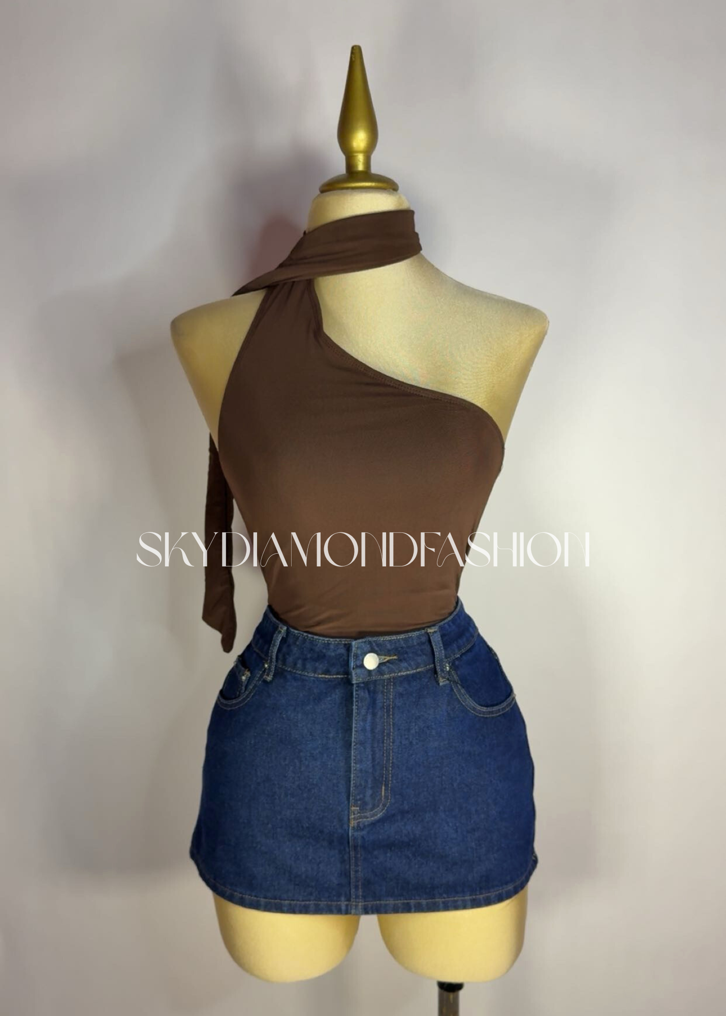 Brown bodysuit