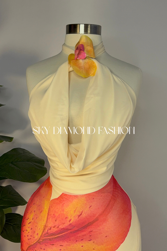 Apricot flower top