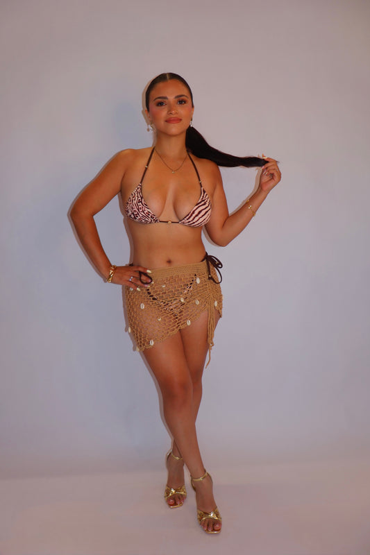 Golden leopard 2pc  bikini