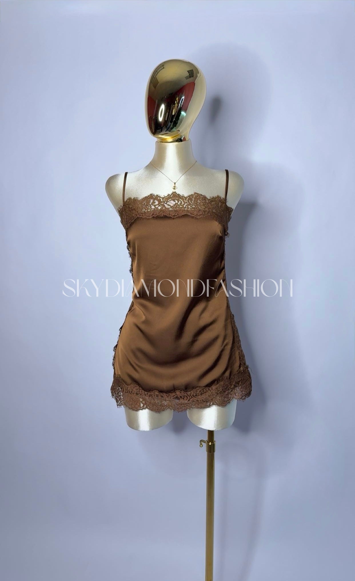 Brown lace cami 🐴