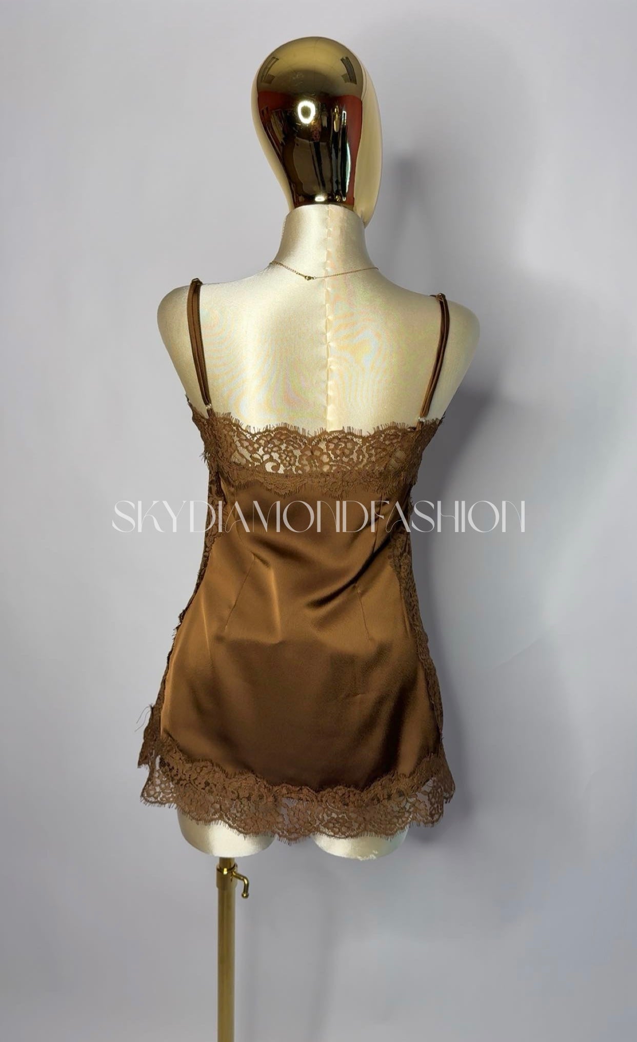 Brown lace cami 🐴
