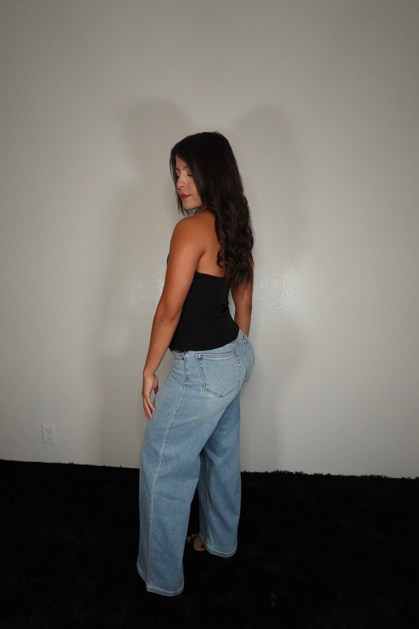 Ally’s cross sided jeans
