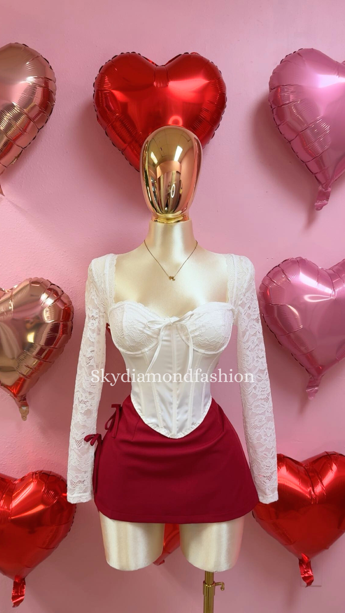 Coquette red skort
